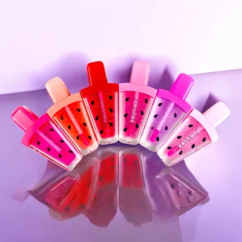 Présentoir de 24 (soit 1,02€ unité) : Gloss HUDAMOJI Ice Cream – Effet Brillant & Hydratant – Image 3