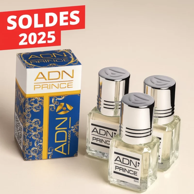 Lot de 3 (Soit 1€ pièce) : Extraits de Parfum Homme Prince 5 ml – Fabriqué en France
