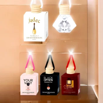 Lot de 4 (soit 2,90€ pièce) : Désodorisant de voiture à suspendre 4 Parfums Génériques 8ml – Image 2
