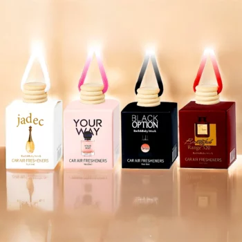 Lot de 4 (soit 2,90€ pièce) : Désodorisant de voiture à suspendre 4 Parfums Génériques 8ml
