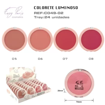Présentoir de 24 (soit 1€ l'unité) : Fards à Joues Lumineux - Easy Paris Cosmetics – Image 2