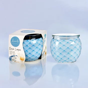 Pack de 12 (soit 1,54€ pièce) : Bougie Pot en Verre Vintage parfum LINGE PROPRE - Acorde Fragrances