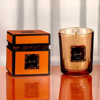 Pack de 8 (soit 2,50€ pièce) : Bougies Premium En Coffret "AURANTIUM Agrumes" - Acorde Fragrances