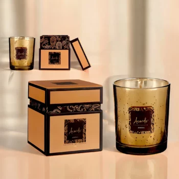 Pack de 8 (soit 2,50€ pièce) : Bougies Premium En Coffret "BAHIANA Vanille" - Acorde Fragrances – Image 2
