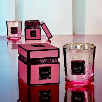 Pack de 8 (soit 5,50€ pièce) : Bougies Premium En Coffret "FRAGRUM Fraise & Crème" - Acorde Fragrances – Image 2