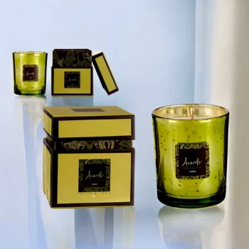 Pack de 8 (soit 2,50€ pièce) : Bougies Premium En Coffret "VIRIDE Thé Vert" - Acorde Fragrances – Image 2