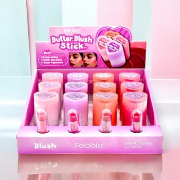 Lot de 12 (soit 2,33€ unité) : Stick Blush BUTTER 5.2g- Febble