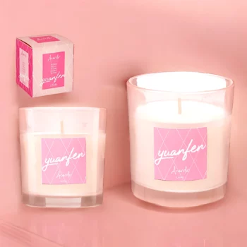 Pack de 12 (soit 1,40€ pièce) : Bougies Premium Parfum Pivoine - Acorde Fragrances – Image 2