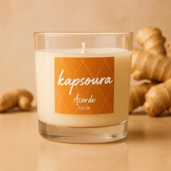 Pack de 12 (soit 1€ pièce) : Bougies Premium Parfum Gingembre - Acorde Fragrances
