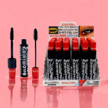Présentoir de 24 (soit 0,90€ l'unité) : Mascara Waterproof Bold & Bad Lash – Leticia Well – Image 3
