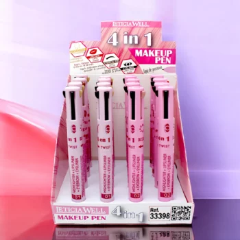 Présentoir de 16 (soit 2,34€ l'unité) Stylo Maquillage 4 en 1 – Leticia Well – Image 3