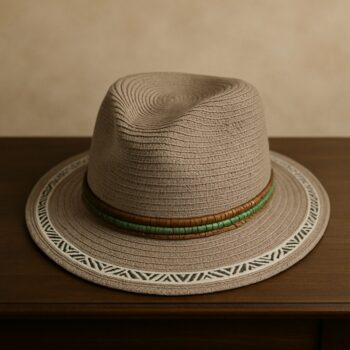 Mélange de 3 (soit 3,50€) Chapeaux Mixtes en Raphia – Détail Bande Tissée et Perles