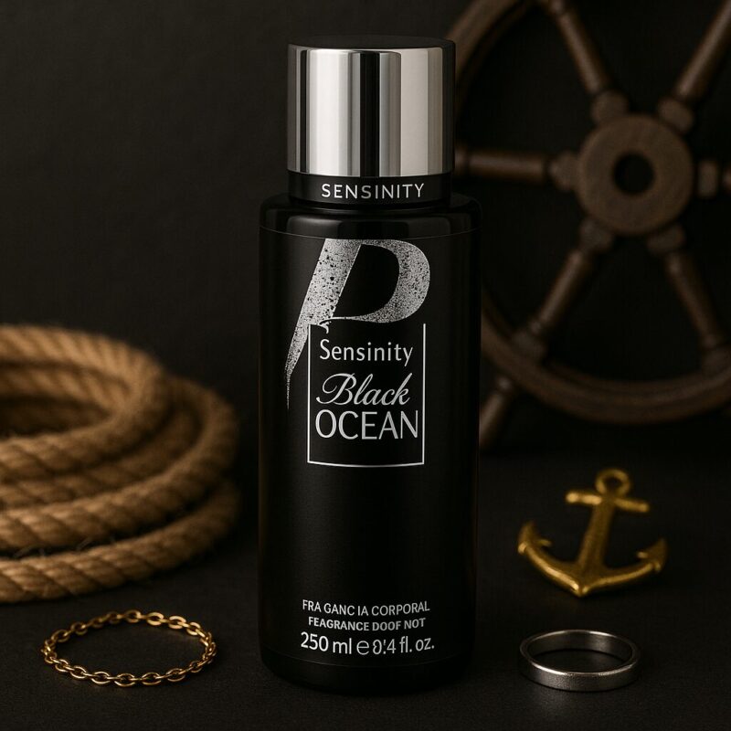 Lot de 3 (3,10€ Pièce) : Brumes Corporelles Sensinity 250 ml – Black Ocean