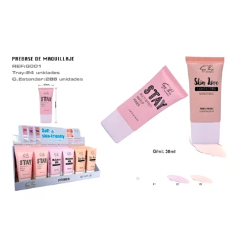 Pack de 24 (soit 1.25€ l'unité) Pré-Base de Maquillage 3 Teintes 30ml - Easy Paris – Image 2