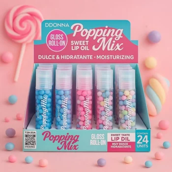 Présentoir de 24 (0,75€ pièce) : Huiles à Lèvres Sucrée en Roll-on - DD'onna – Image 3