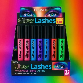 Présentoir de 32 (soit 0,98€ l'unité) Mascara Glow Lashes UV - DDONNA – Image 4