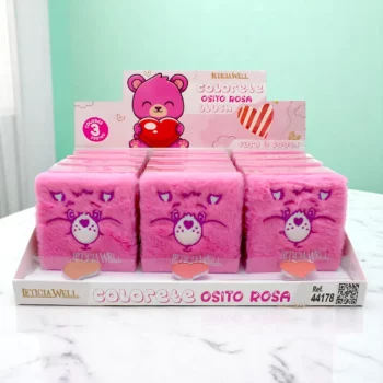 Présentoir de 15(2,91€ pièce) : BLUSH PELUCHE OURS ROSE – LETICIA WELL – Image 3