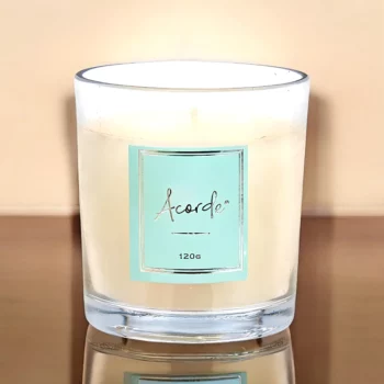 Présentoir de 24 (Soit 2,45€ Pièce) : Bougies Parfumées Acorde 120g – 6 Parfums Assortis – Image 3
