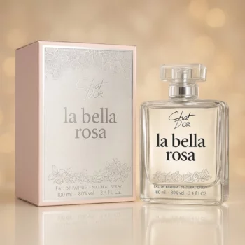 Lot de 3 (3,90€ Pièce) : Eau de Parfum Femme LA BELLA ROSA 100ml - Chat D'or