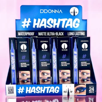 Pack de 24 (soit 0.75€ l'unité) Eye Liner Mat Ultra-Noir Waterproof #HASHTAG - D'Donna