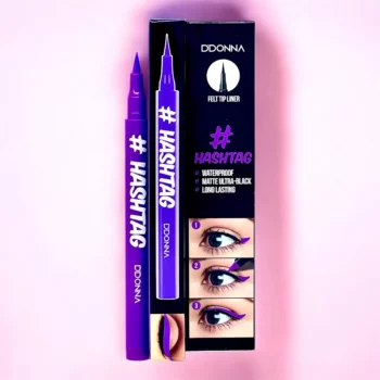 Pack de 24 (soit 0.68€ l'unité) Eye Liner Mat Ultra-Noir Waterproof #HASHTAG - D'Donna – Image 2