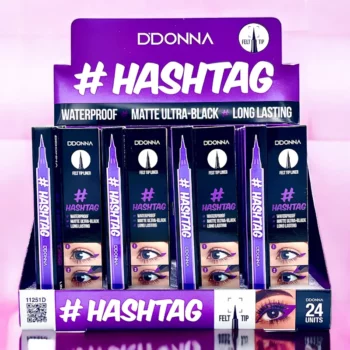 Pack de 24 (soit 0.68€ l'unité) Eye Liner Mat Ultra-Noir Waterproof #HASHTAG - D'Donna