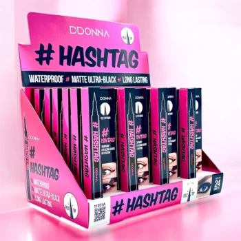Pack de 24 (soit 0.50€ l'unité) Eye Liner Mat Ultra-Noir Waterproof #HASHTAG - D'Donna – Image 3
