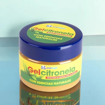 Carton de 12 (Soit 1,10€ Pièce) : Gel d'Aromathérapie Naturelle CITRONNELLE - AmaHogar – Image 2