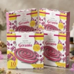 Carton de 10 boîtes (Soit 1€ la boîte) : Boite D’Encens en spirale GERANIUM (x10) - Anti-insectes CHARTIS