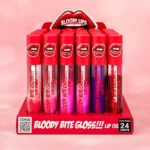 Pack de 24 (soit 0.75€ l'unité) Gloss "Bloody Bite Gloss!!! Lip Oil" – D'Donna