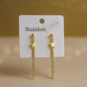 Lot de 40 Mélange de Modèles (1,99€ la paire) : Paires de Boucles d’Oreilles Pendantes Dorées – Acier Inoxydable – Image 2