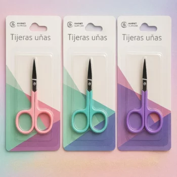 Pack de 12 (soit 1,05€ pièce) : Ciseaux colorés pour Ongles – Market Suprem – Image 2