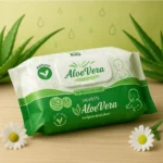 Lot de 3 (1,22€ Pièce) : Paquet de 80 lingettes Bébé Aloe Vera - Setahome