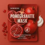 Lot de 6 (soit 0,73€ pièce) : Masques Visage Éclat et Anti-Rides à la Grenade 25 g – KORMESIC
