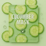Lot de 6 (soit 0,73€ pièce) : Masques Visage Hydratants au Concombre 25 g – KORMESIC