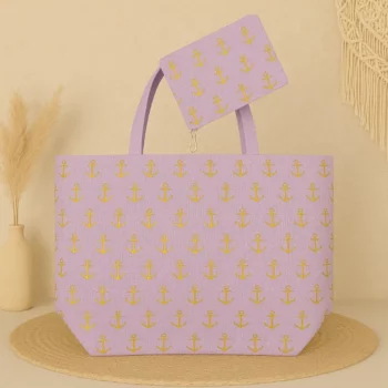 Mélange de 6  (soit 4,30€) Sacs de Plage avec Porte-Monnaie - Couleurs Assorties – Image 3