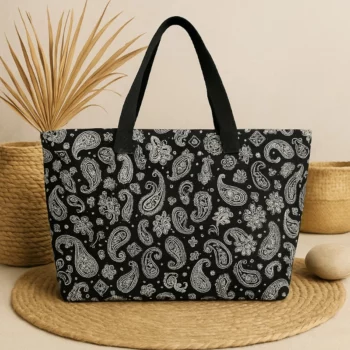 Mélange de 6 (soit 3,75€) Sacs de Plage Motif BANDANA - Couleurs Assorties – Image 2