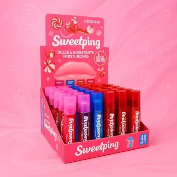 Présentoir de 48 (soit 0,75€ l'unité) : Brillants à Lèvres Roll-On Gourmand - DDonna – Image 2