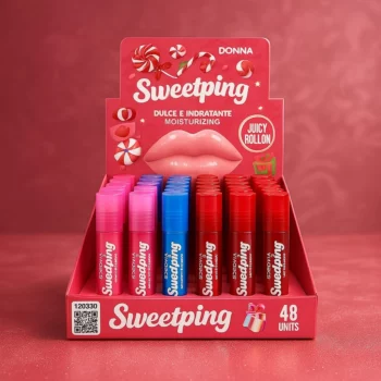 Présentoir de 48 (soit 0,75€ l'unité) : Brillants à Lèvres Roll-On Gourmand - DDonna – Image 4