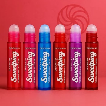 Présentoir de 48 (soit 0,75€ l'unité) : Brillants à Lèvres Roll-On Gourmand - DDonna