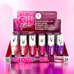 Présentoir de 24 (soit 1,28€ l'unité) : Huile Scintillante à Lèvres GLOW OIL Glitter - DDonna