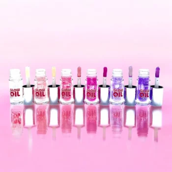 Présentoir de 24 (soit 1,28€ l'unité) : Huile Scintillante à Lèvres GLOW OIL Glitter - DDonna – Image 2