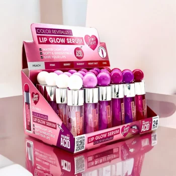Présentoir de 24 (soit 1,02€ l'unité) : Lip Glow Serum – Sérum Huile Éclat - DDonna – Image 3