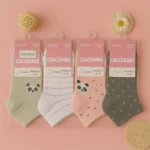 Lot de 96 Paires - 32 Modèles Différents (0,30€ Pièce) : Paires de Chaussettes Femme – Collection Pastel