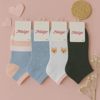 Lot de 96 Paires - 32 Modèles Différents (0,30€ Pièce) : Paires de Chaussettes Femme – Collection Pastel – Image 7