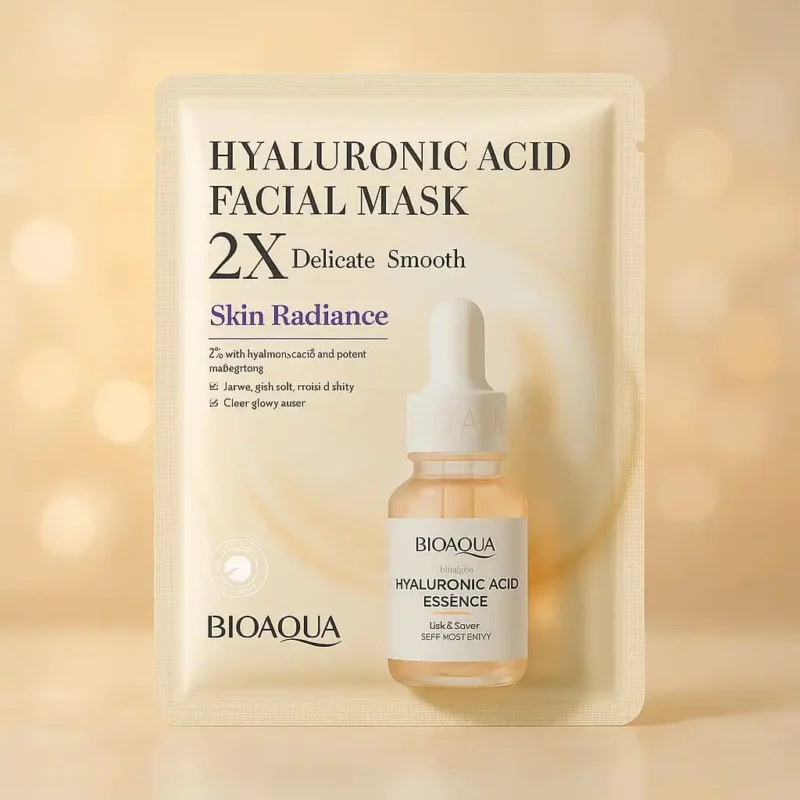 Pack de 6 (soit 0,73€ pièce) : Masque Visage à l'ACIDE HYALURONIQUE 30g – Bioaqua