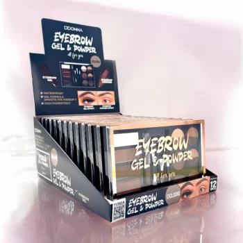 Pack de 12 (soit 2.82€ l'unité) : Grande Palette Sourcils Gel & Poudre - D'Donna – Image 3