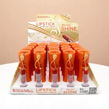Présentoir de 25 (0,95€ pièce) : ROUGE À LÈVRES MUSIC SHINE – LETICIA WELL – Image 2