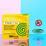 Carton de 12 boîtes (Soit 1€ la boîte) : Encens en spirale CITRONNELLE (x10) - Anti-moustiques - CRIS COLOR