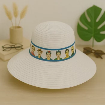Mélange de 3 (soit 4,20€) Chapeaux d’Été avec Bandeau Frida Kahlo – Mélange de Couleurs – Image 4